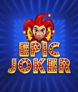 Step into the energetic world of the Epic Joker game by Relax Gaming, highlighting a cheerful joker with a bright red hairstyle against a luminous blue background. This image depicts the fun and excitement of classic slots, perfect for fans of classic casino aesthetics, providing a delightful adventure.