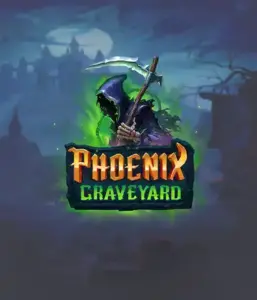 An immersive view of ELK Studios' Phoenix Graveyard slot, with its hauntingly beautiful graveyard and phoenix symbols. This image captures the slot's unique expanding reel feature, coupled with its stunning symbols and supernatural theme. It vividly depicts the game's mythological story of resurrection, appealing for those drawn to the supernatural.